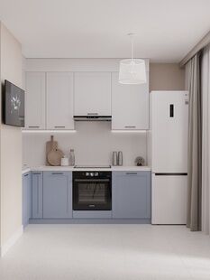 Фото № 2: Дизайн-проект четырехкомнатной квартиры 100.16  м² Стиль Контемпорари для ЖК Московский