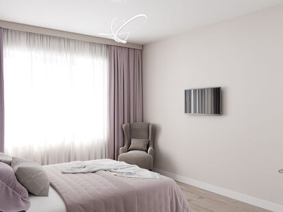 Фото № 6: Дизайн-проект четырехкомнатной квартиры 100.16  м² Стиль Контемпорари для ЖК Московский