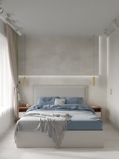 Фото № 1: Дизайн-проект двухкомнатной квартиры 35.2  м² Современный стиль для ЖК Freedom