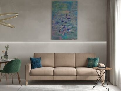 Фото № 3: Дизайн-проект двухкомнатной квартиры 35.2  м² Современный стиль для ЖК Freedom