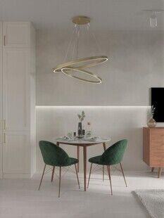 Фото № 6: Дизайн-проект двухкомнатной квартиры 35.2  м² Современный стиль для ЖК Freedom