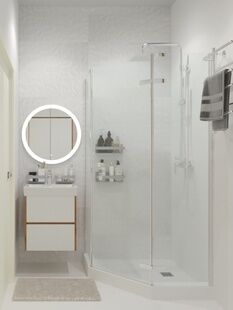 Фото № 5: Дизайн-проект двухкомнатной квартиры 35.2  м² Современный стиль для ЖК Freedom