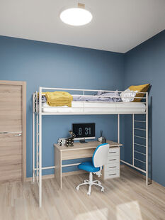 Фото № 2: Дизайн-проект четырехкомнатной квартиры 72.7  м² Стиль Контемпорари для ЖК Московский