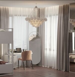 Фото № 4: Дизайн-проект трехкомнатной квартиры 70.56  м² стиль Модернизм для ЖК Фили-Сити