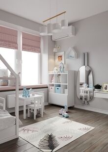 Фото № 4: Дизайн-проект двухкомнатной квартиры 41.74  м² Современный стиль для ЖК Суханово Spa Deluxe