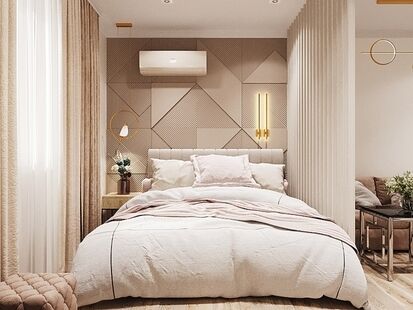 Фото № 1: Дизайн-проект двухкомнатной квартиры 54.8  м² Современный стиль для ЖК Московский