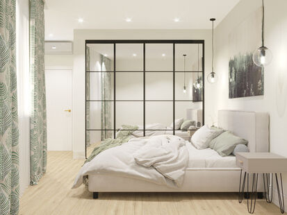 Фото № 3: Дизайн-проект трехкомнатной квартиры 67.7  м² Современный стиль для ЖК Новые Черемушки