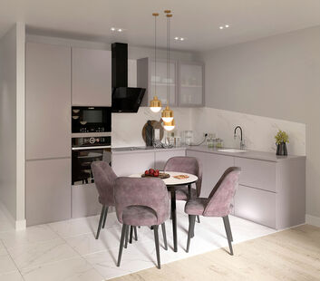 Фото № 1: Дизайн-проект двухкомнатной квартиры 68.3  м² Современный стиль для ЖК Западный луч