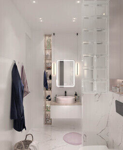 Фото № 3: Дизайн-проект трехкомнатной квартиры 85.03  м² Современный стиль для ЖК в г. Одинцово