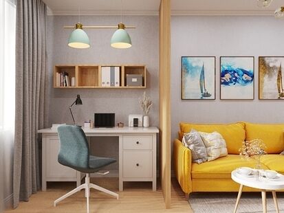 Фото № 1: Дизайн-проект трехкомнатной квартиры 97.2  м² Современный стиль для ЖК в г. Балашиха