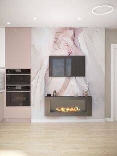 Фото № 6: Дизайн-проект однокомнатной квартиры 26.38  м² Современный стиль для ЖК в г. Дзержинск