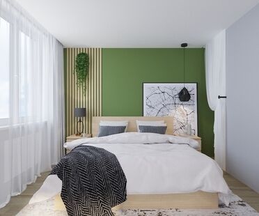 Фото № 1: Дизайн-проект двухкомнатной квартиры 67.6  м² Стиль Фьюжн для ЖК Инновация