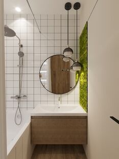 Фото № 5: Дизайн-проект двухкомнатной квартиры 67.6  м² Стиль Фьюжн для ЖК Инновация