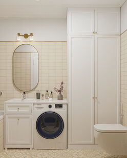 Фото № 2: Дизайн-проект трехкомнатной квартиры 68.6  м² Современный стиль для ЖК Плодово-Ягодный