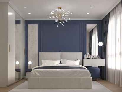 Фото № 5: Дизайн-проект трехкомнатной квартиры 58.8  м² Стиль Современная классика для ЖК Люблинский парк