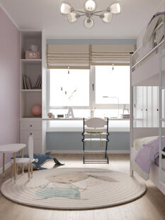 Фото № 2: Дизайн-проект трехкомнатной квартиры 58.8  м² Стиль Современная классика для ЖК Люблинский парк