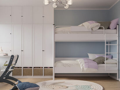 Фото № 6: Дизайн-проект трехкомнатной квартиры 58.8  м² Стиль Современная классика для ЖК Люблинский парк