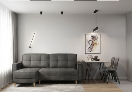 Фото № 2: Дизайн-проект двухкомнатной квартиры 35.64  м² Стиль Минимализм для ЖК Белая Дача Парк