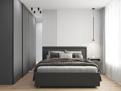 Фото № 5: Дизайн-проект двухкомнатной квартиры 35.64  м² Стиль Минимализм для ЖК Белая Дача Парк