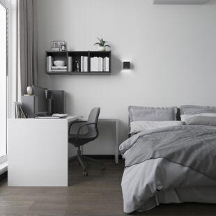 Фото № 1: Дизайн-проект однокомнатной квартиры 41.08  м² Современный стиль для ЖК Vitality