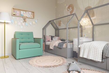 Фото № 5: Дизайн-проект дома/коттеджа 73.97  м² Современный стиль для этажа частного дома в кп воскресенское