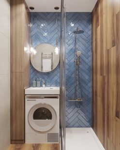 Фото № 4: Дизайн-проект двухкомнатной квартиры 61.0  м² стиль Модернизм для ЖК Московский