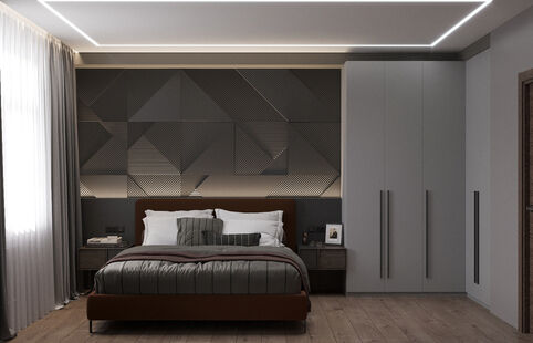 Фото № 4: Дизайн-проект четырехкомнатной квартиры 84.2  м² Современный стиль для ЖК Оранж Парк