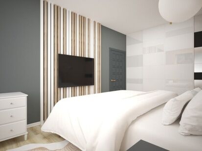 Фото № 1: Дизайн-проект однокомнатной квартиры 37.0  м² стиль Минимализм для ЖК Центральный