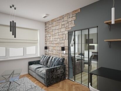 Фото № 4: Дизайн-проект однокомнатной квартиры 37.0  м² стиль Минимализм для ЖК Центральный