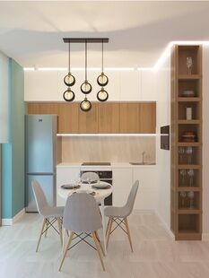 Фото № 3: Дизайн-проект двухкомнатной квартиры 57.3  м² стиль Минимализм для ЖК Виктори Парк