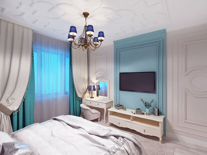 Фото № 2: Дизайн-проект трехкомнатной квартиры 114.8  м² стиль Современная классика п-44т