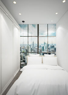 Фото № 4: Дизайн-проект квартиры-студии 20.9  м² стиль Минимализм для ЖК Эверест