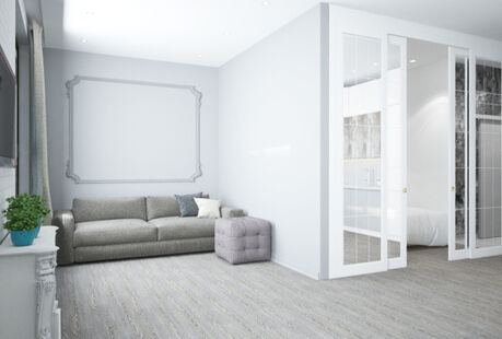 Фото № 2: Дизайн-проект квартиры-студии 20.9  м² стиль Минимализм для ЖК Эверест