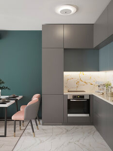 Фото № 2: Дизайн-проект евро двухкомнатной квартиры 63.2  м² стиль Современный для ЖК Первый ключ