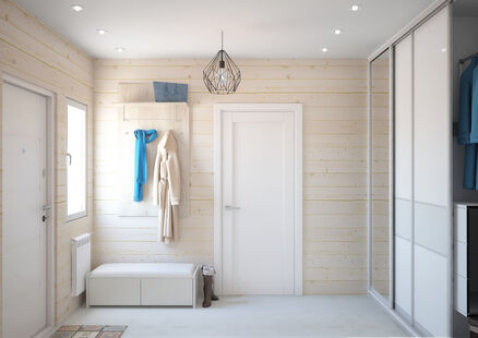 Фото № 2: Дизайн-проект прихожей 5.4  м² стиль Прованс для ЖК Серебряные звоны-2