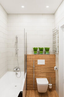 Фото № 3: Дизайн-проект ванной 3.7  м² Скандинавский стиль для ЖК Смайлино