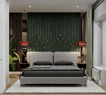 Фото № 1: Дизайн-проект евро трехкомнатной квартиры 99.36  м² Современный стиль для ЖК Русский дом