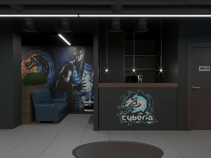 Фото № 6: Дизайн-проект коммерческого помещения 138.42  м² Стиль Хай-тек для компьютерного клуба