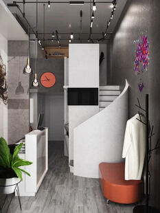 Фото № 6: Дизайн-проект коммерческого помещения 48.49  м² Стиль Фьюжн для салона красоты