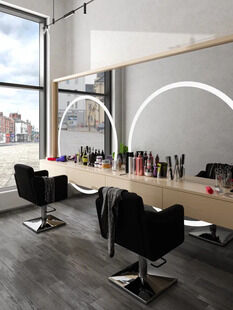 Фото № 2: Дизайн-проект коммерческого помещения 48.49  м² Стиль Фьюжн для салона красоты