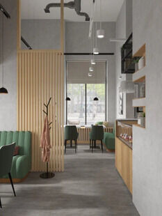 Фото № 6: Дизайн-проект коммерческого помещения 79.3  м² Стиль Лофт для кафе в г. долгопрудный