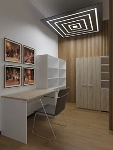 Фото № 4: Дизайн-проект коммерческого помещения 37.74  м² Современный стиль для офисного помещения