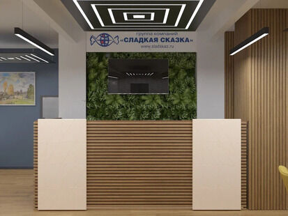 Фото № 2: Дизайн-проект коммерческого помещения 37.74  м² Современный стиль для офисного помещения