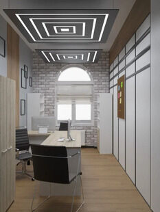 Фото № 3: Дизайн-проект коммерческого помещения 37.74  м² Современный стиль для офисного помещения