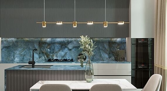 ЖК "Московский": готовый дизайн проект в стиле "Арт-деко". Площадь 299.09 м² - фото №1