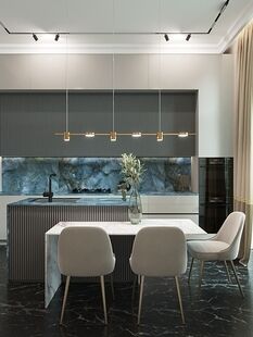 Фото № 1: Дизайн-проект пятикомнатной квартиры 299.09  м² стиль Арт-деко пентхаус shanghai