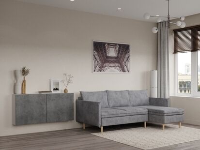 Фото № 2: Дизайн-проект двухкомнатной квартиры 53.03  м² Современный стиль для ЖК Домашний