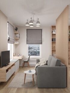 Фото № 1: Дизайн-проект двухкомнатной квартиры 70.83  м² Современный стиль для ЖК Суханово Spa Deluxe