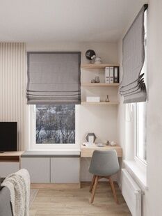 Фото № 4: Дизайн-проект двухкомнатной квартиры 70.83  м² Современный стиль для ЖК Суханово Spa Deluxe