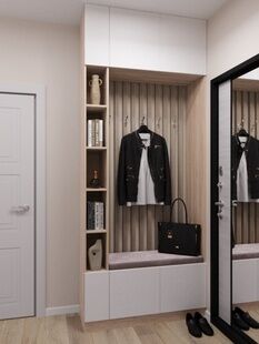 Фото № 2: Дизайн-проект двухкомнатной квартиры 70.83  м² Современный стиль для ЖК Суханово Spa Deluxe